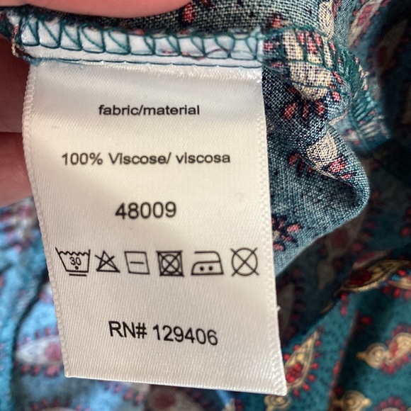 Never Worn! VENUS BOHO blouse. Size XXL the colors are gorgeous! - Picture 6 of 6